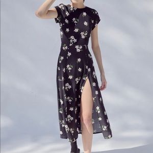 Urban Outfitters Cap Sleeve Midi Dress